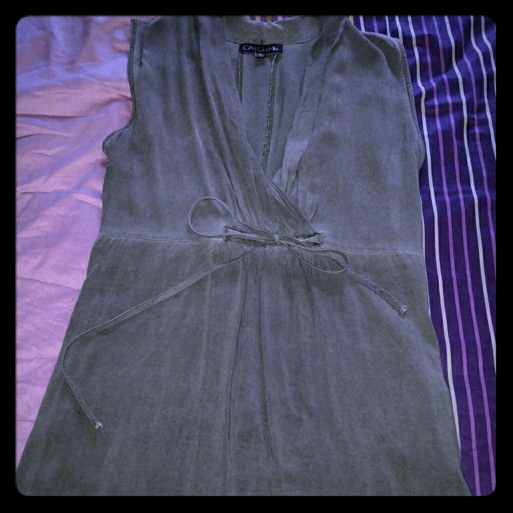 Olive Empire Waist Tunic